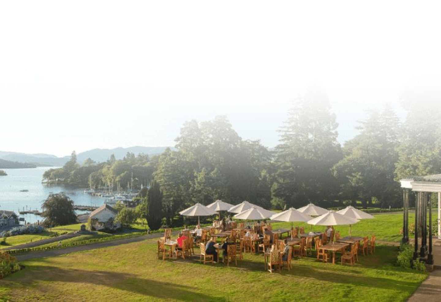 A view of Lake Windermere from Belsfield Hotel