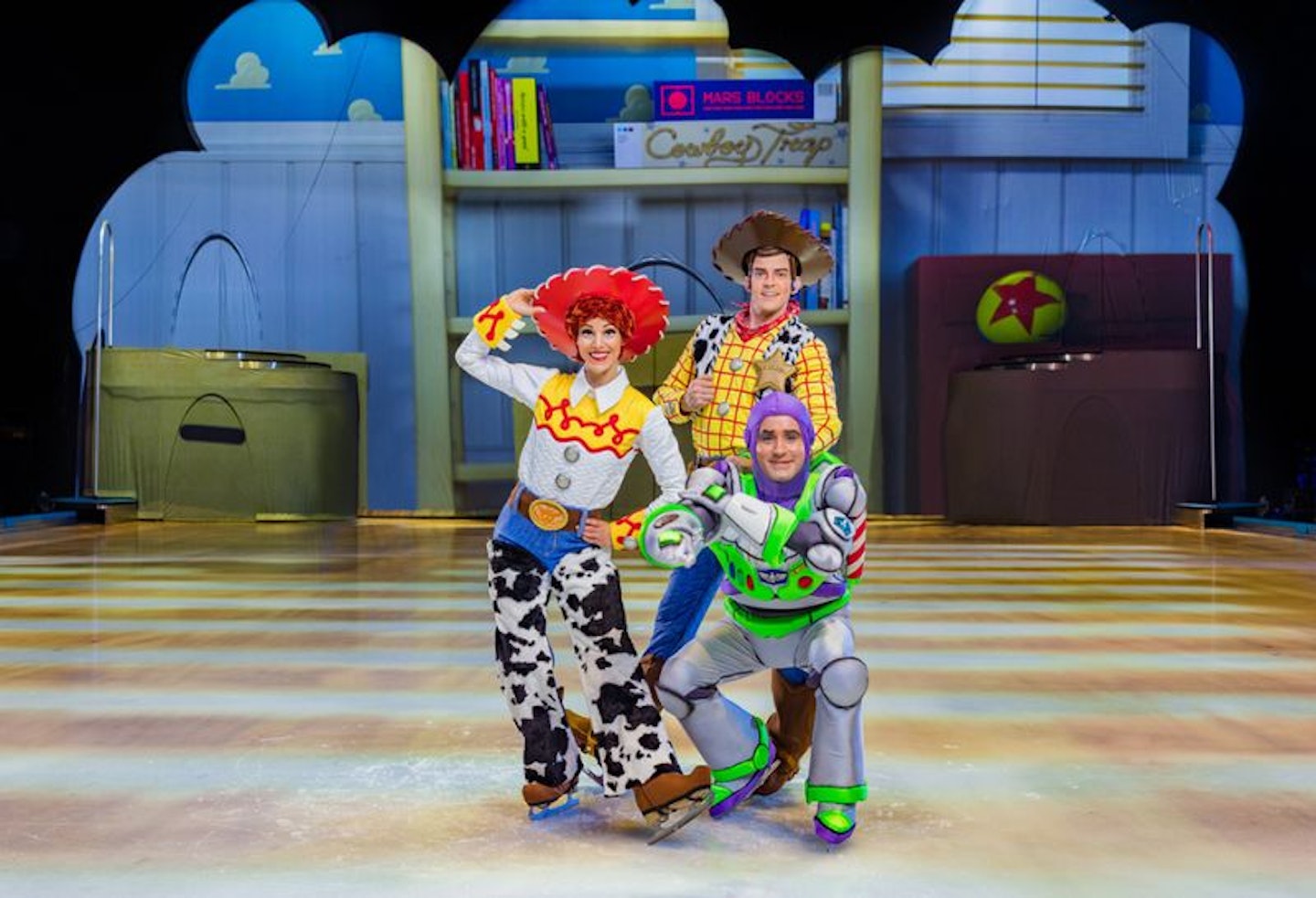 Characters from Toy Story including Buzz Lightyear at Disney On Ice