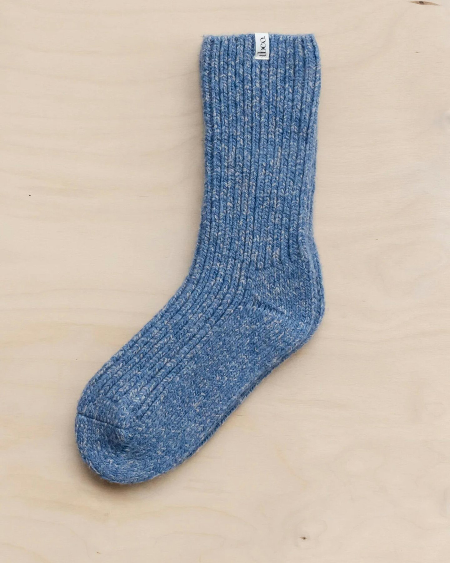 Cashmere & Merino Socks Blue Fleck