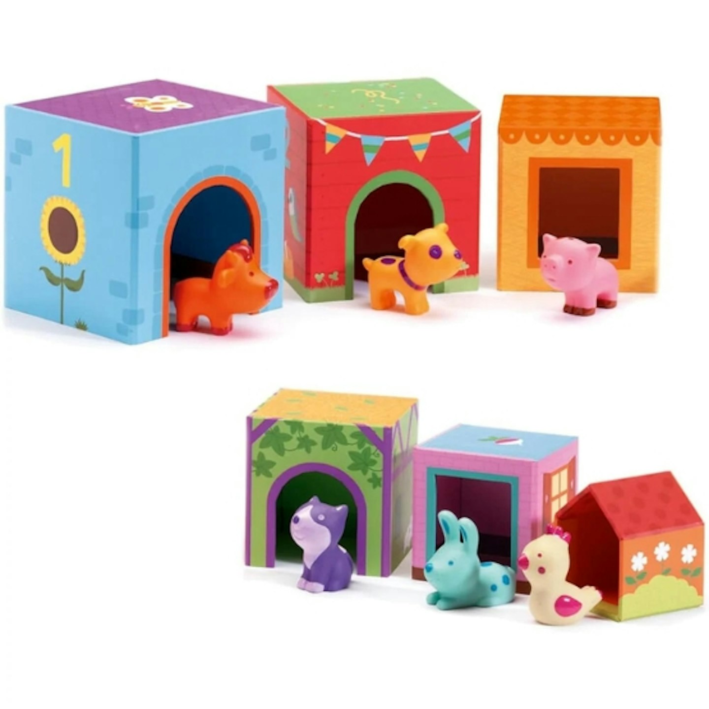 Djeco Topanifarm Stacking Cubes