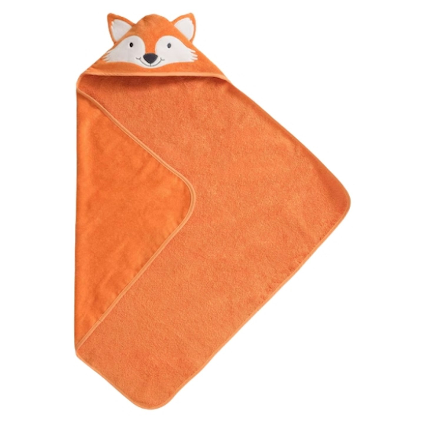 Fox Hooded Towel in Orange