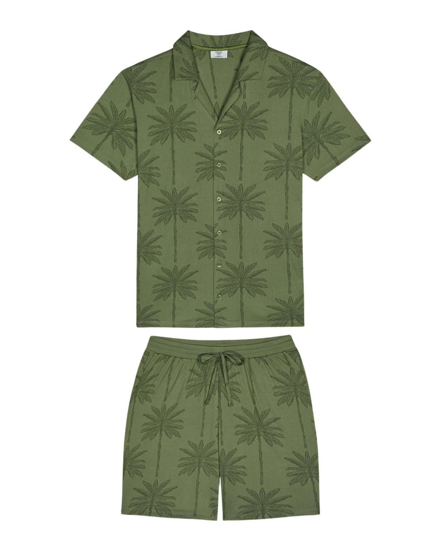 Palm Tree Print Short Pyjama Set