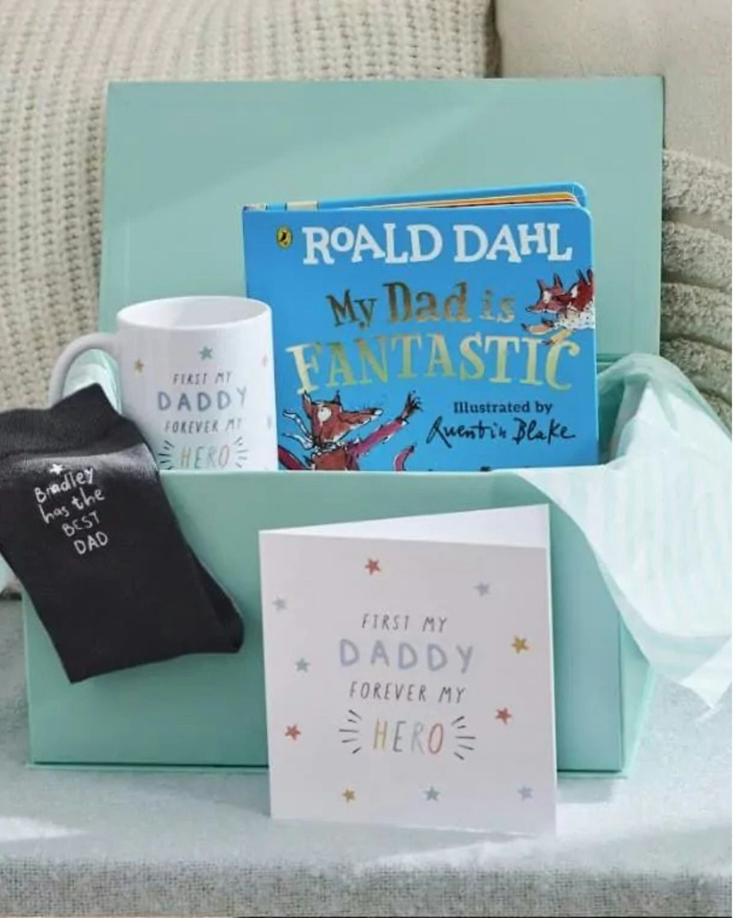 Personalised My Hero Father’s Day Sock & Book Gift Set