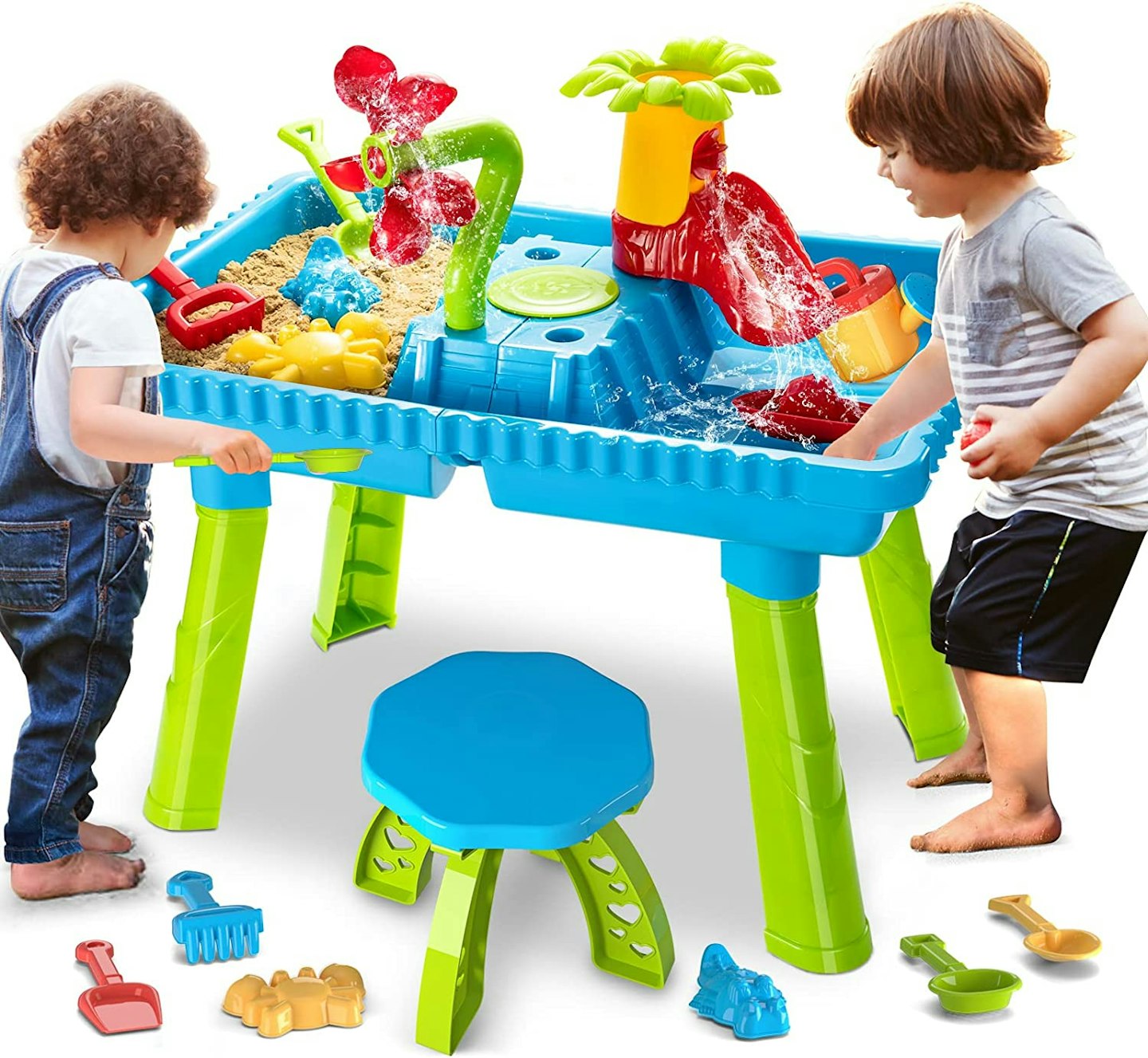 outdoor water and sand table