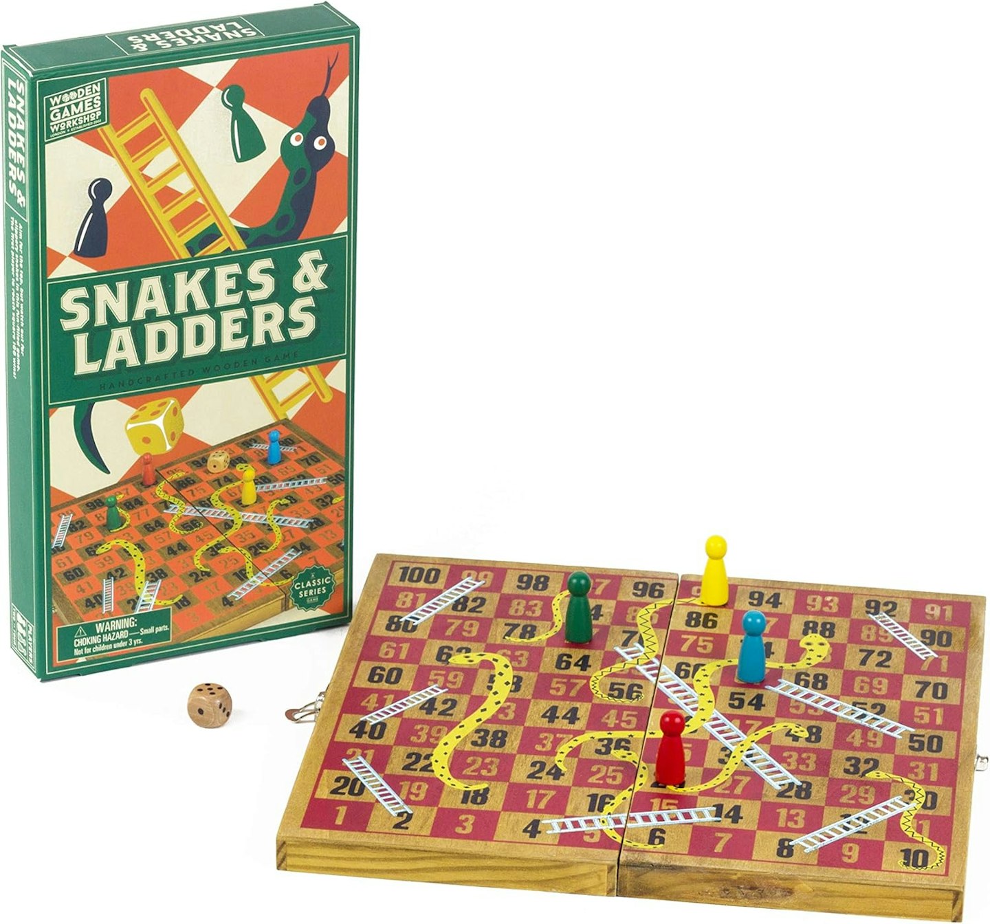 Professor Puzzle | Snakes and Ladders - Wooden Games Workshop