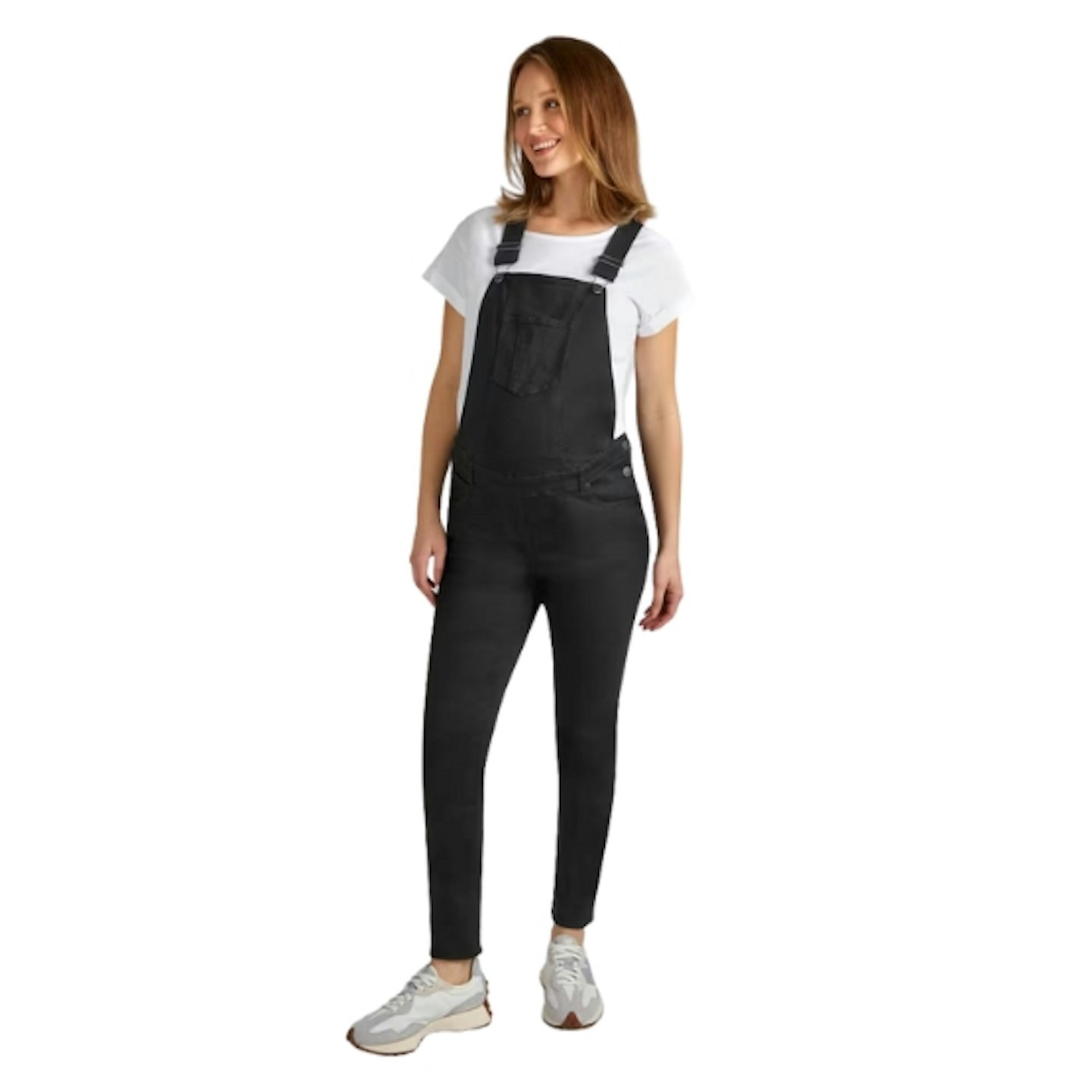 Black Maternity Dungarees
