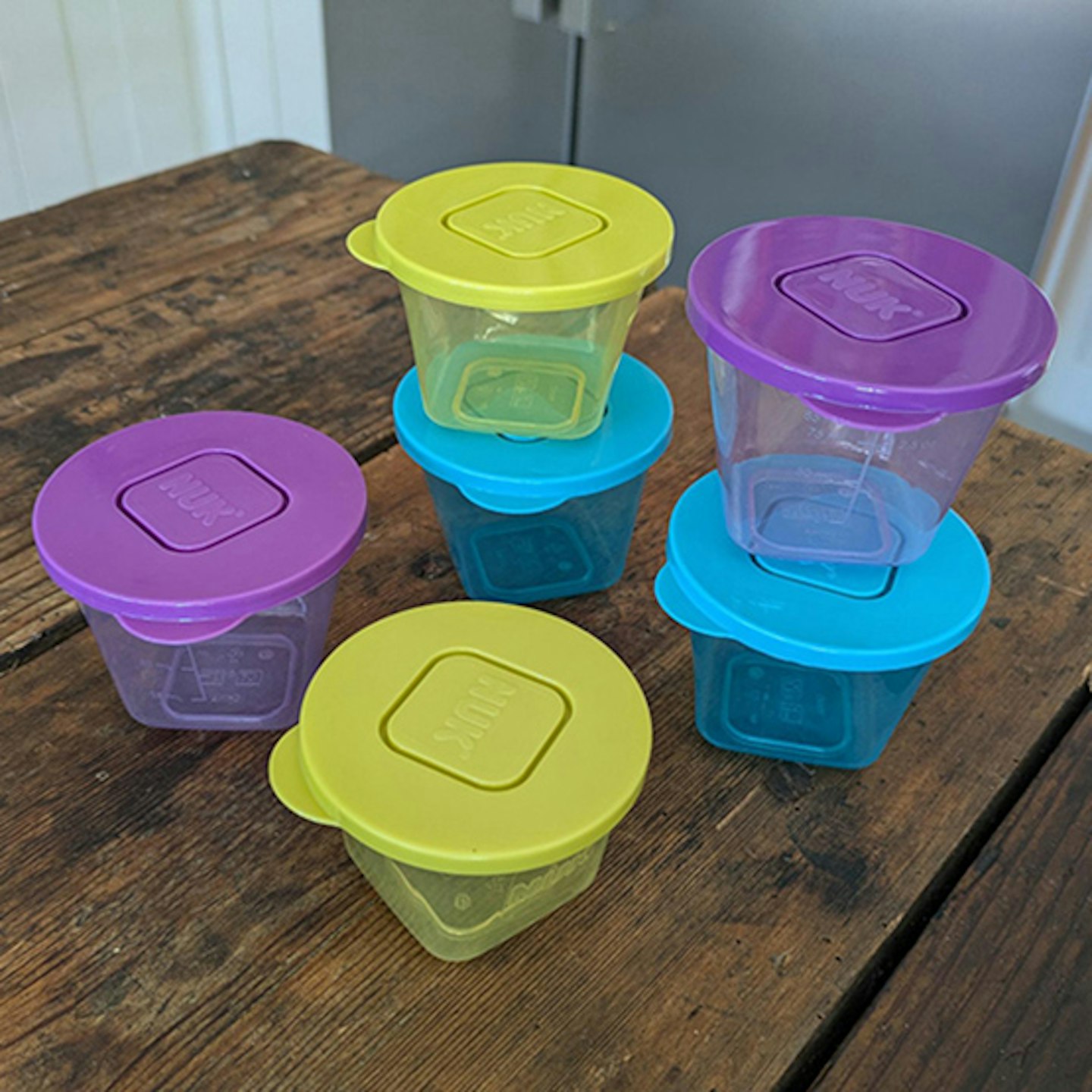 NUK stackable storage jars