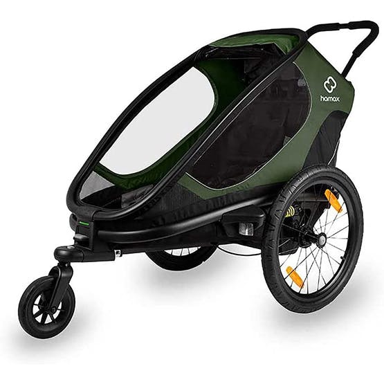 Single child bike on sale trailer uk