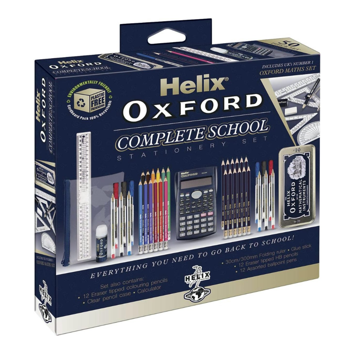 Helix Oxford Complete Back to School Stationery Set