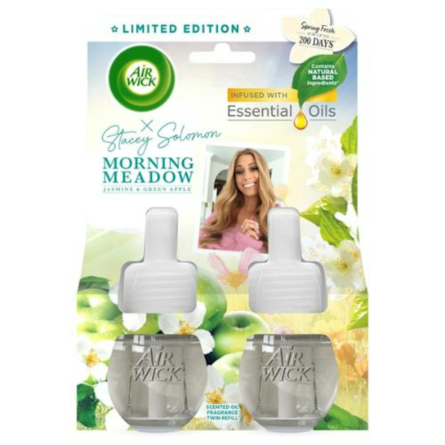 Air Wick Morning Meadow Scented Oil Electrical Plug-In Diffuser Twin Refill 19ml