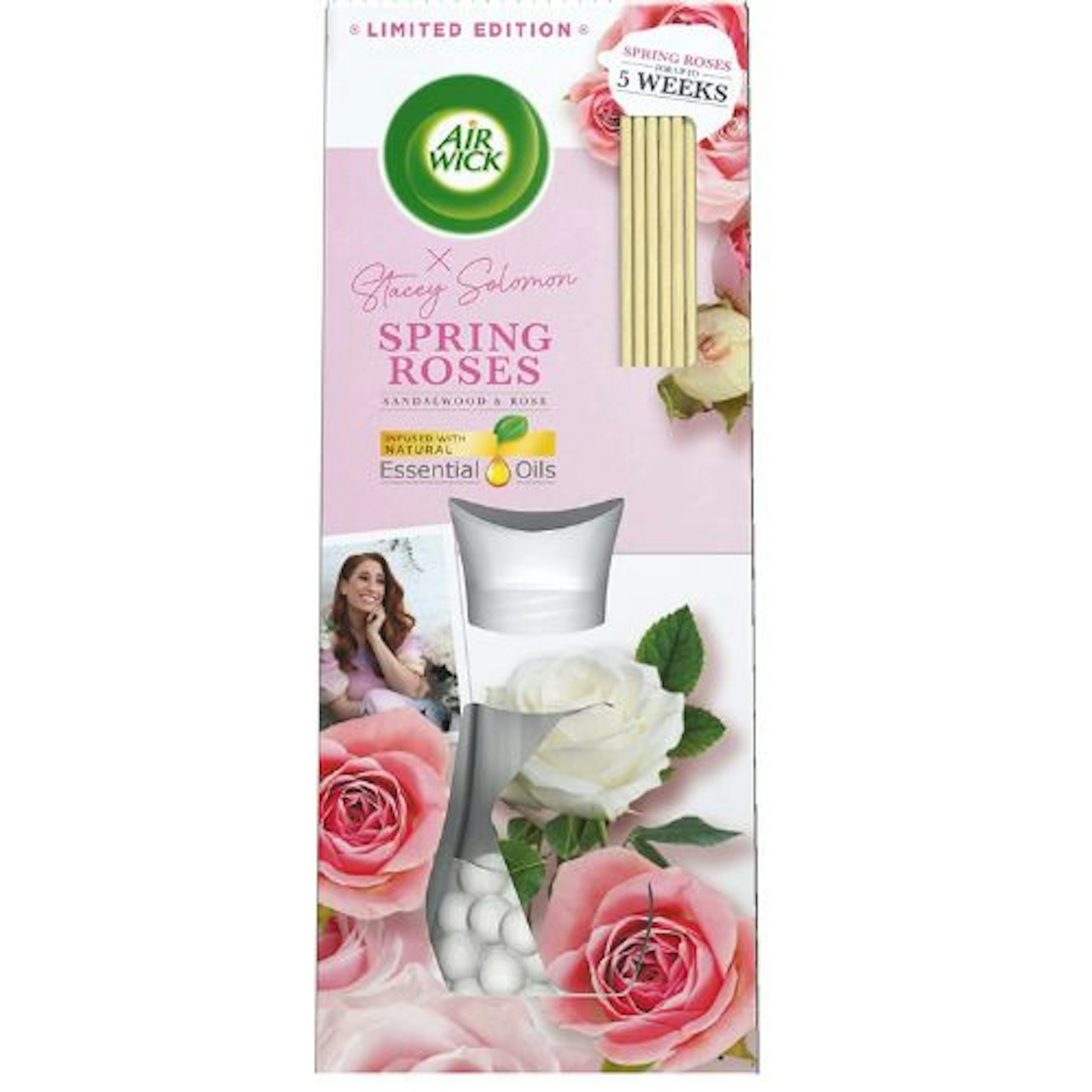 Air Wick Spring Roses Essential Oils Reeds Diffuser 33ml