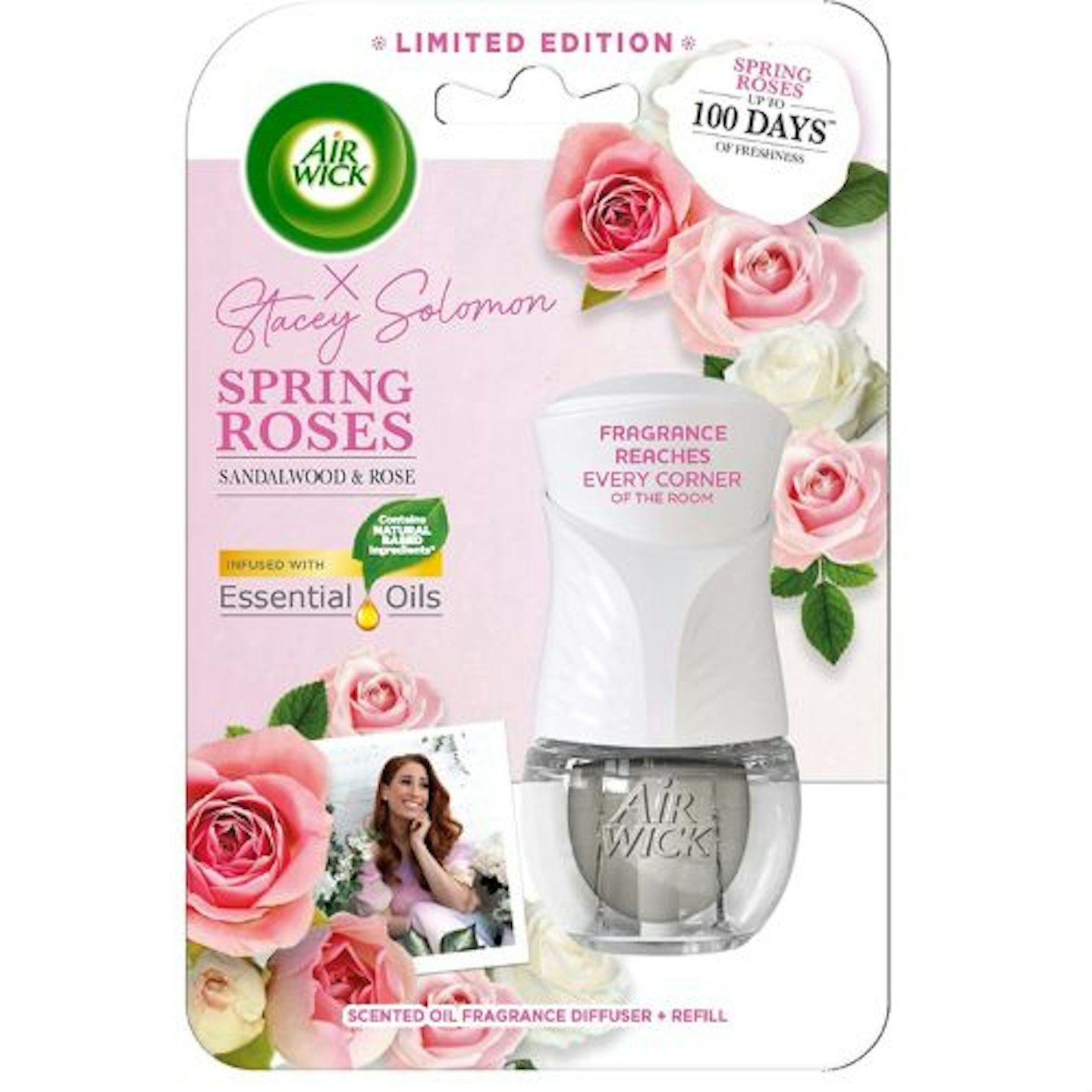 Air Wick Spring Roses Scented Oil Electrical Plug-In Diffuser 19ml