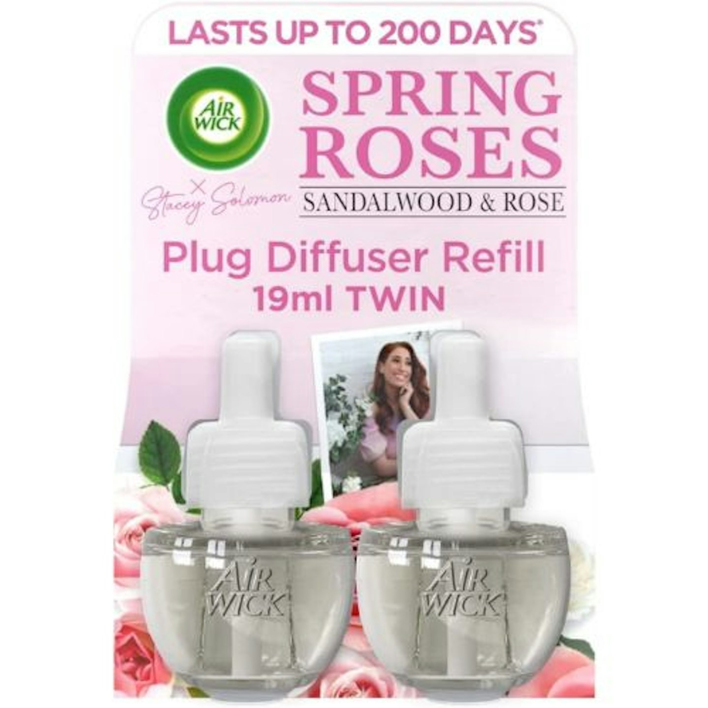 Air Wick Spring Roses Scented Oil Electrical Plug-In Diffuser Twin Refill 19ml