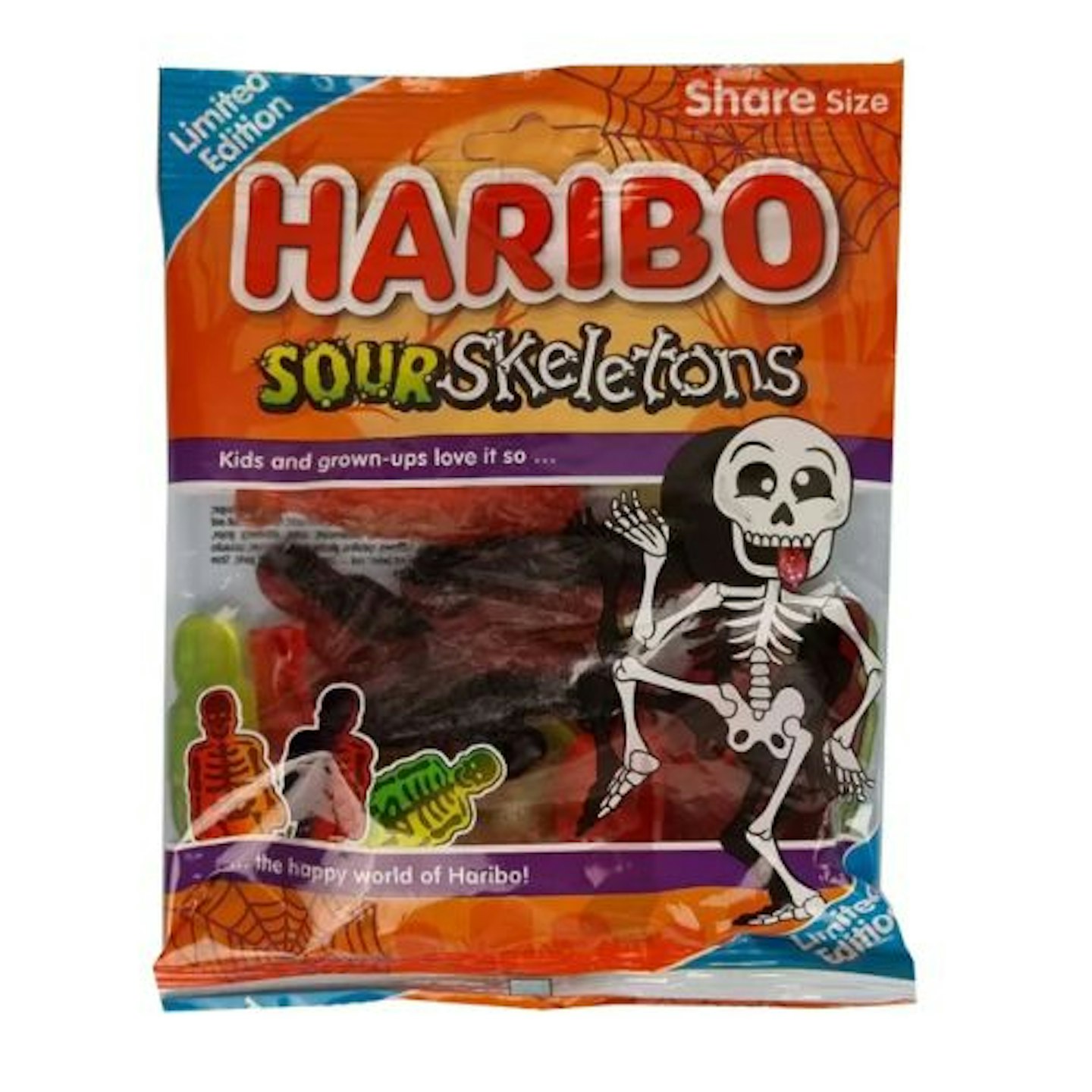 Haribo Sour Skeletons - Halloween sweets for children