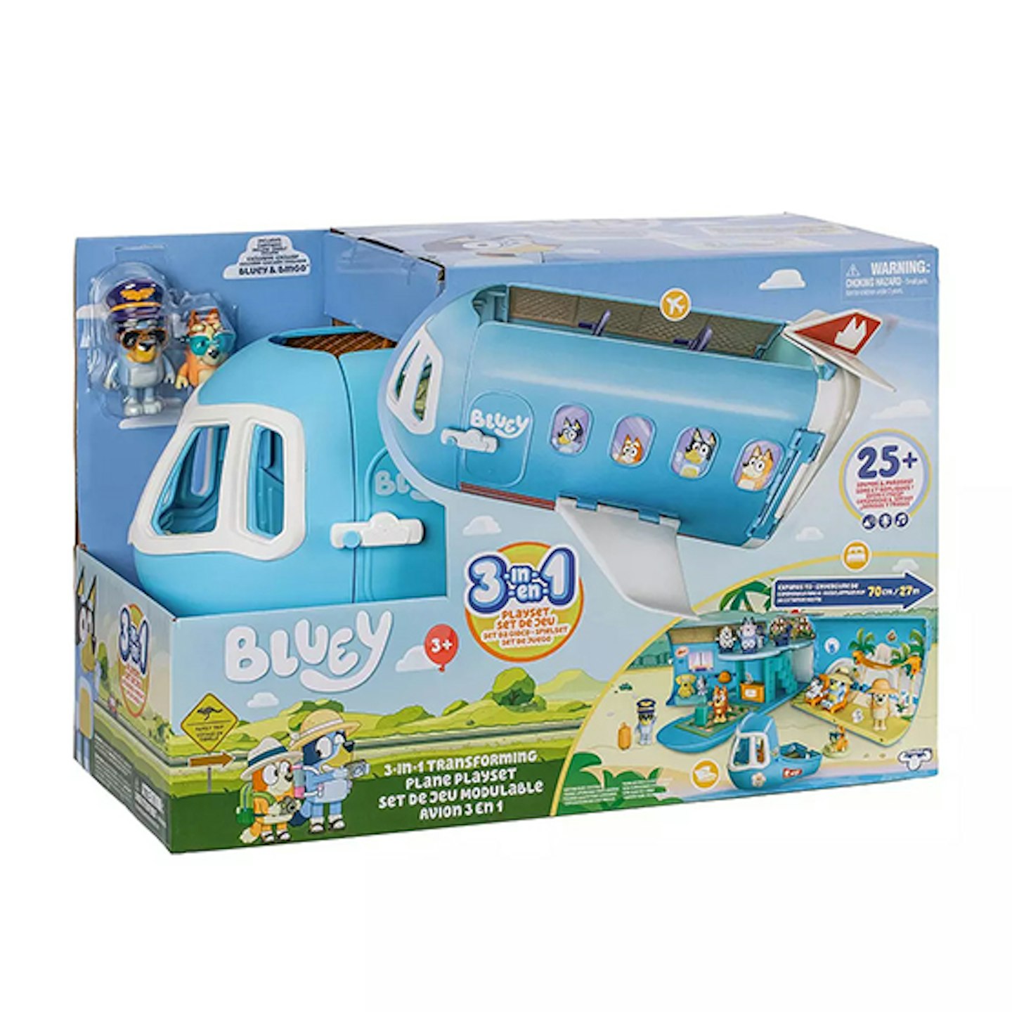 Bluey S11 3-In-1 Airplane Playset