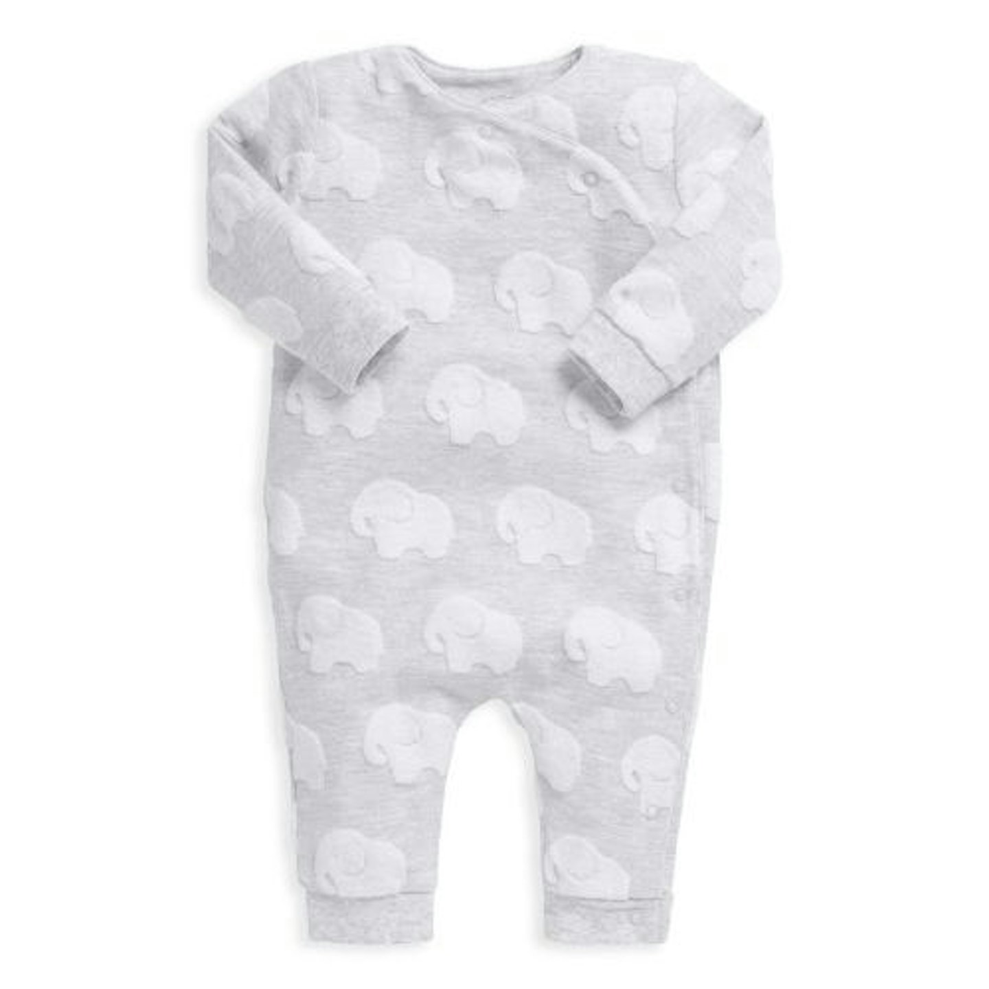 Mamas & Papas Elephant Textured Romper