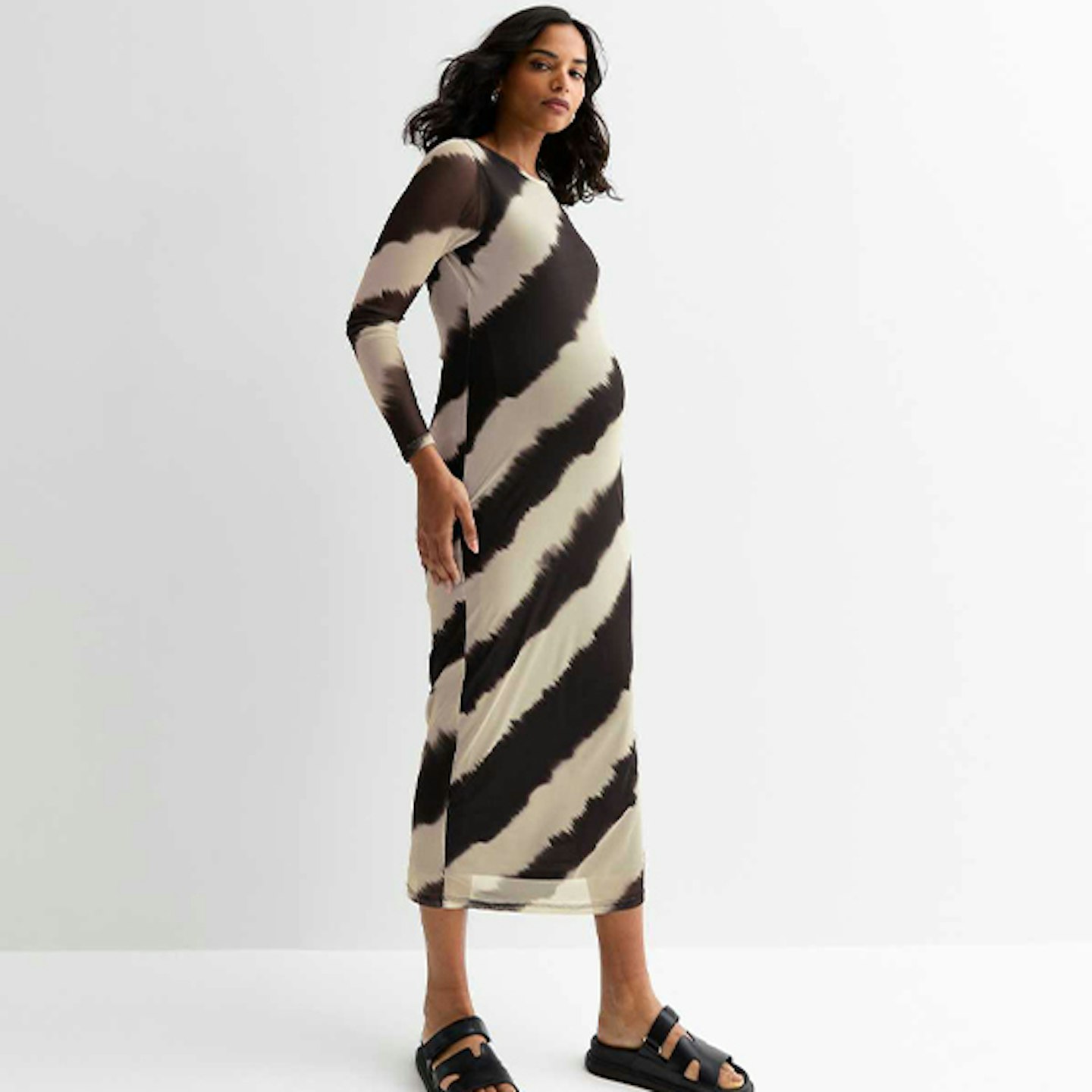 New Look maternity striped dress