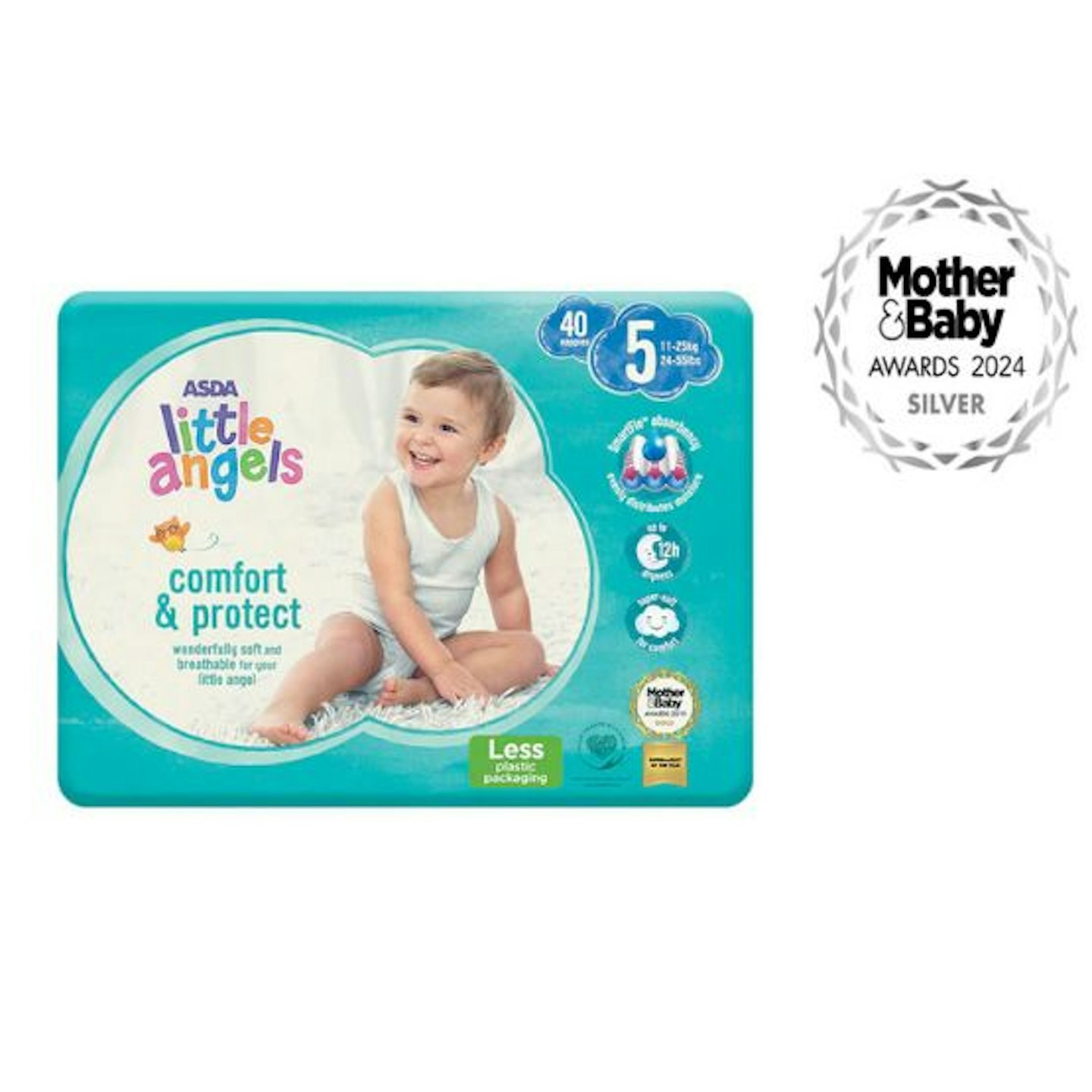 ASDA Little Angels Comfort & Protect Nappies