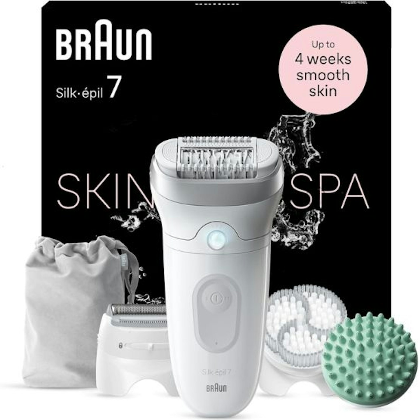 Braun Silk-épil 7 SkinSpa, Epilator with Wide Head