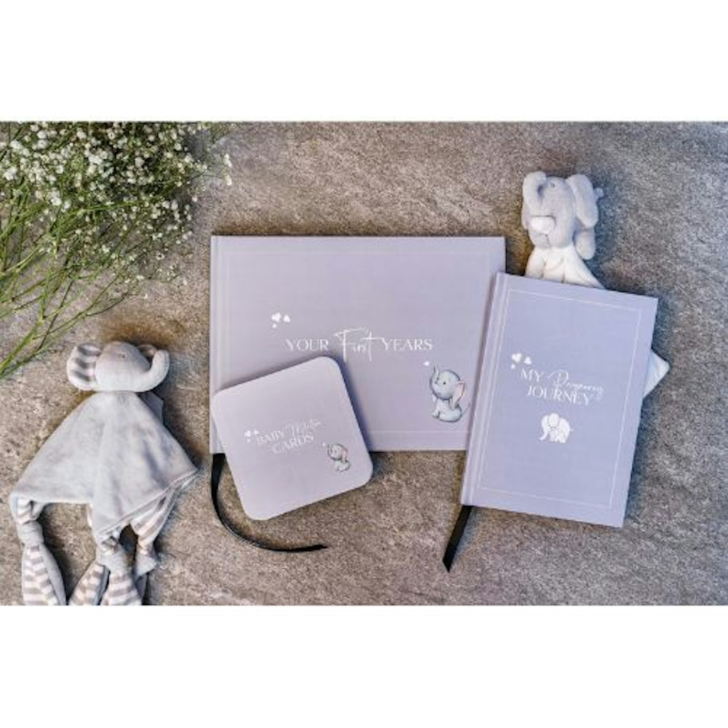 Luxury Gift Set - Pregnancy Journal, Baby Memory Book & Milestone Cards