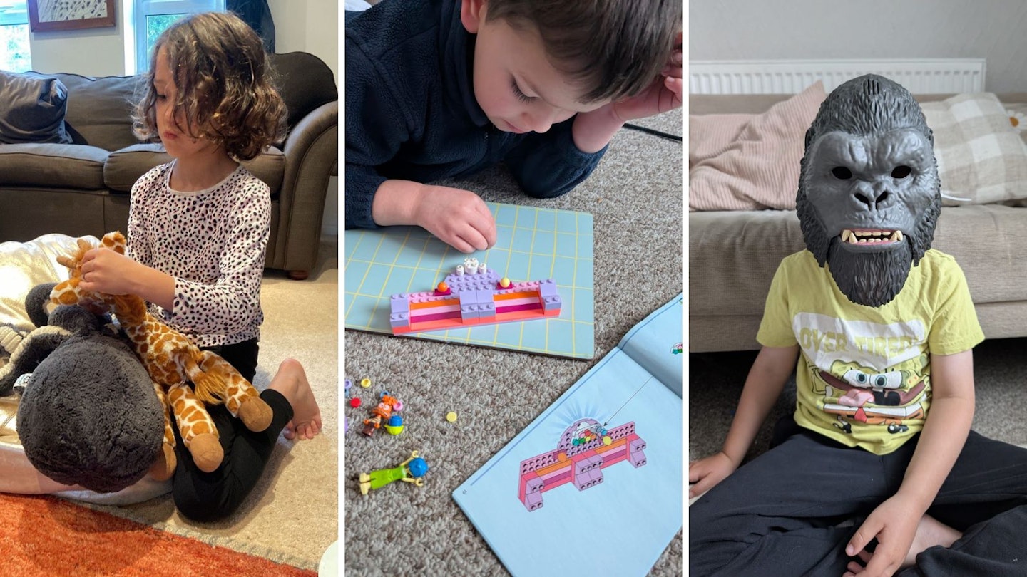 5-year-olds testing toys to find out the best toys for five year olds.