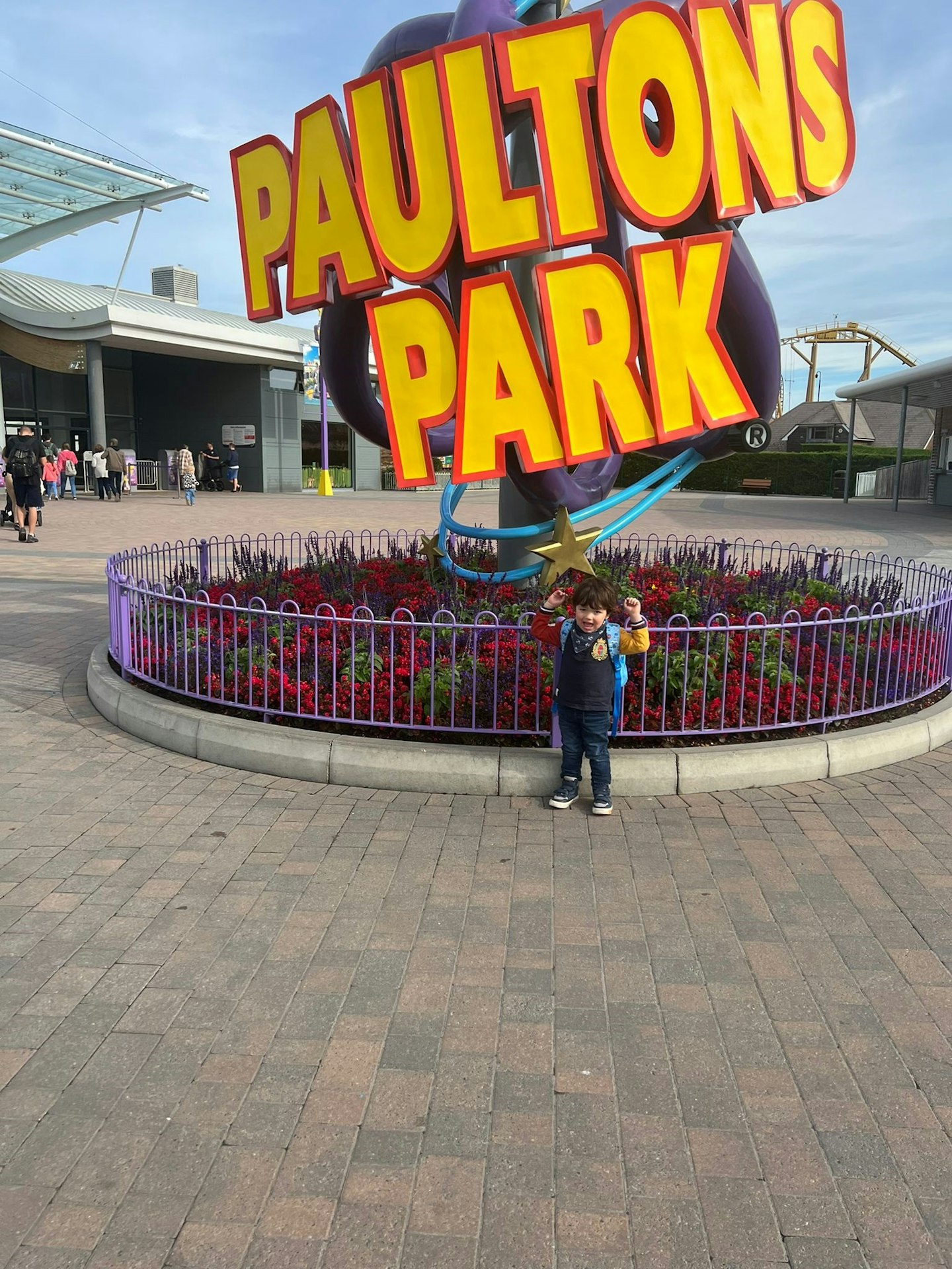 Frank James outside Paultons Park