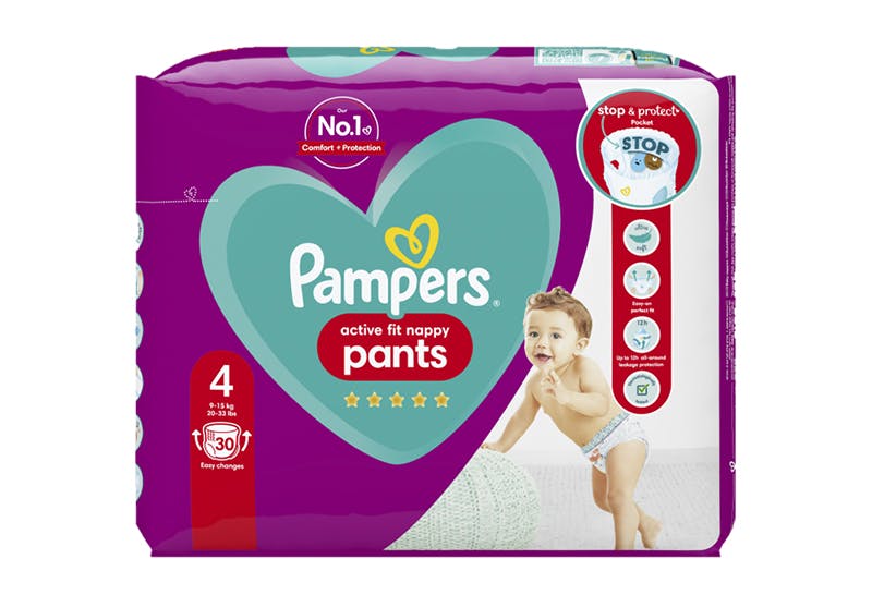 Pampers Active Nappy Pants Size 4 19 Pack