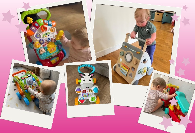 The best baby walkers being tested by babies for Mother&Baby
