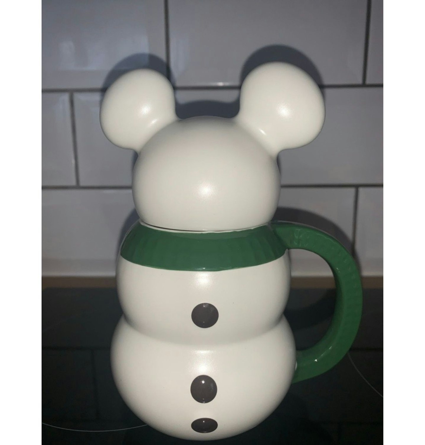 Mickey Mouse Snowman Mug with Lid