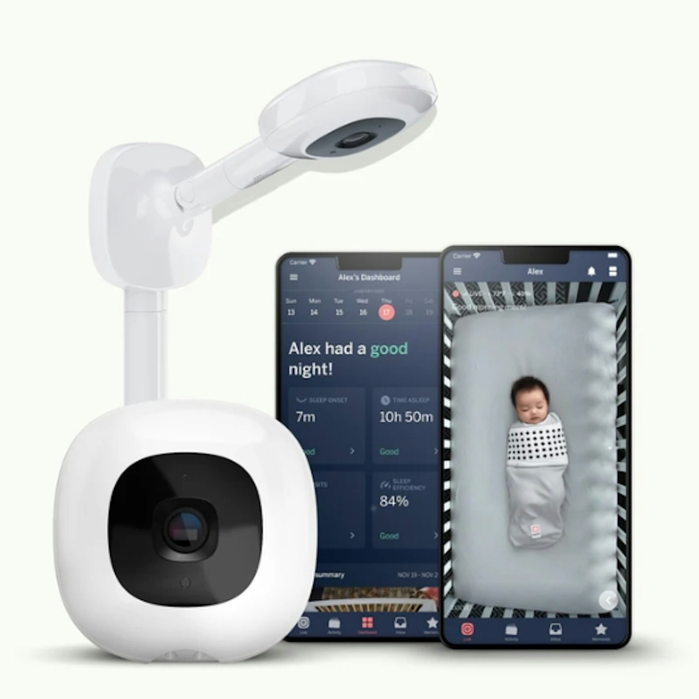 Nanit Pro Camera, Wall Mount + Breathing Band