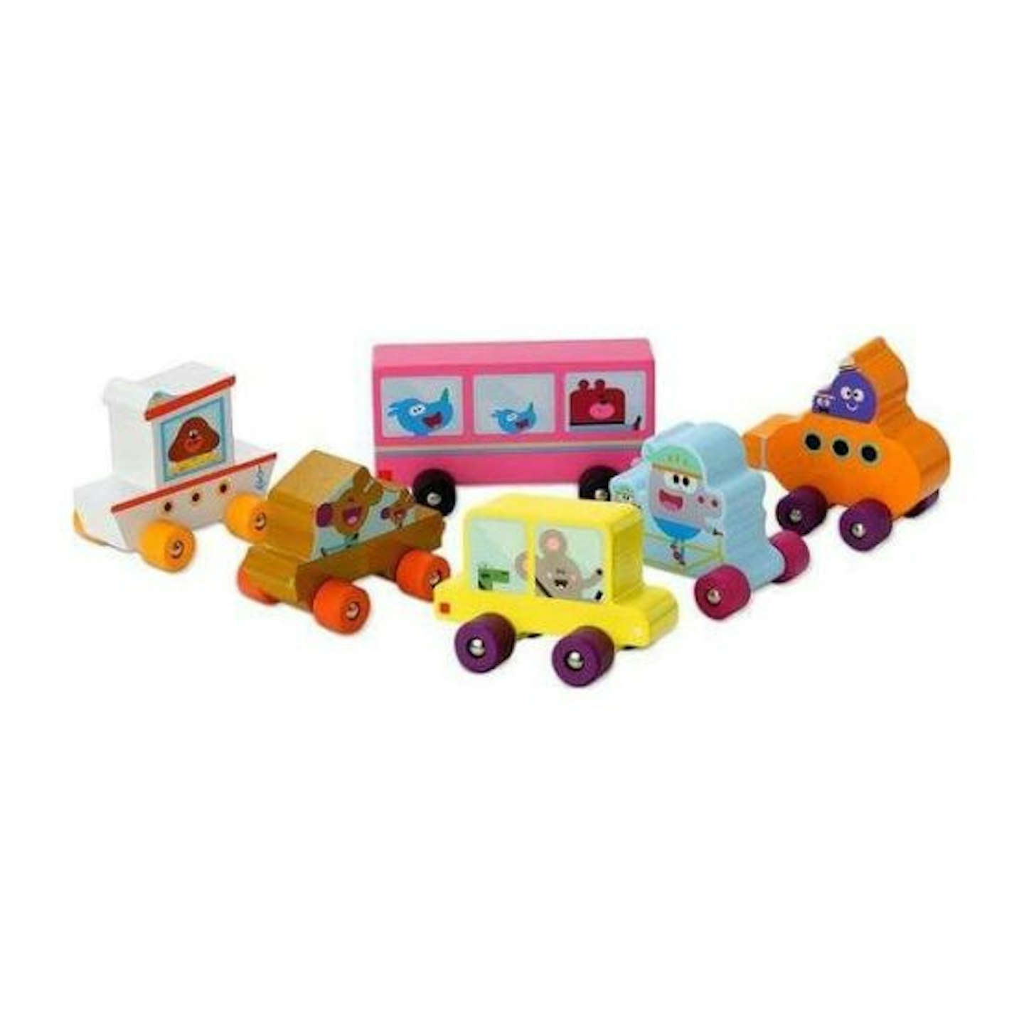 Hey Duggee Wooden cars in bright colours 