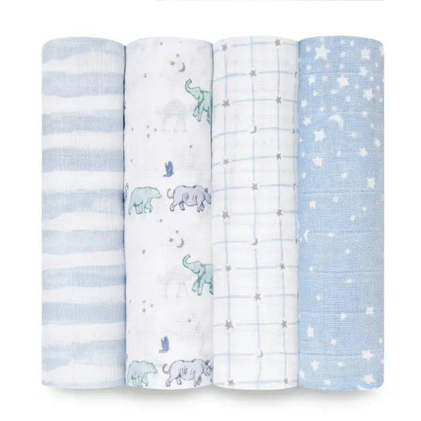 Boutique Cotton Muslin Swaddles 4 Pack