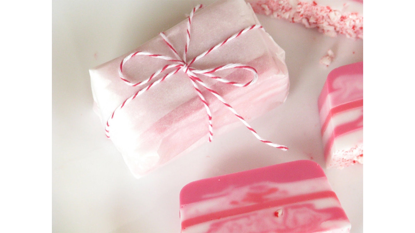 candy cane soap