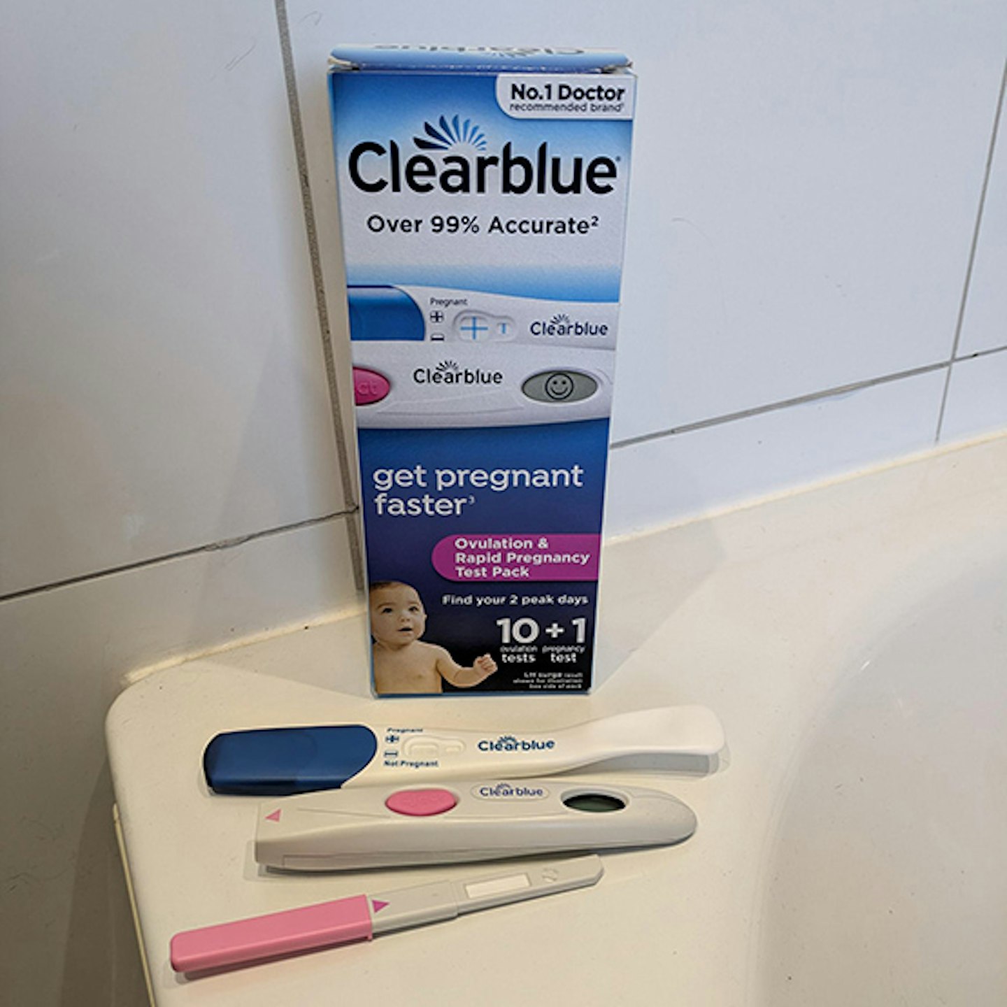 clearblue pregnancy test with ovulation strips