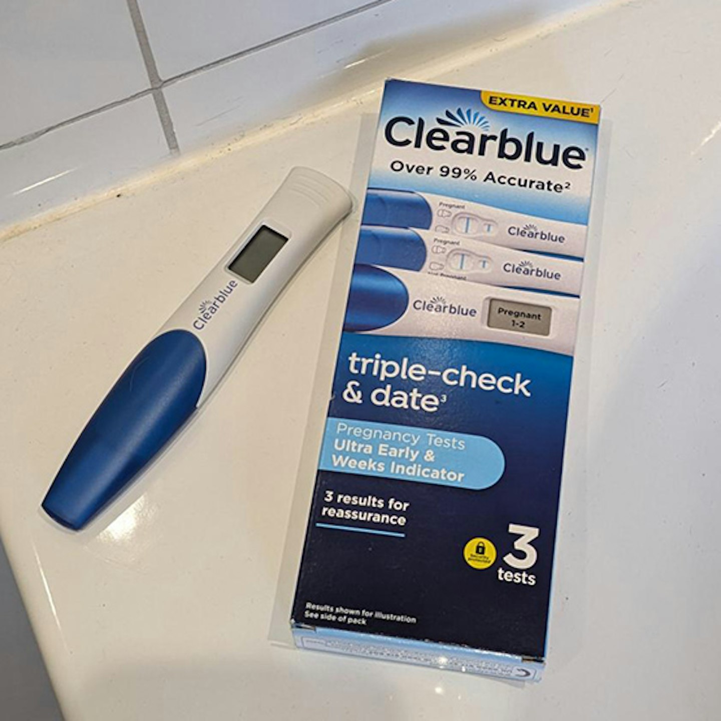 clearblue triple check and date