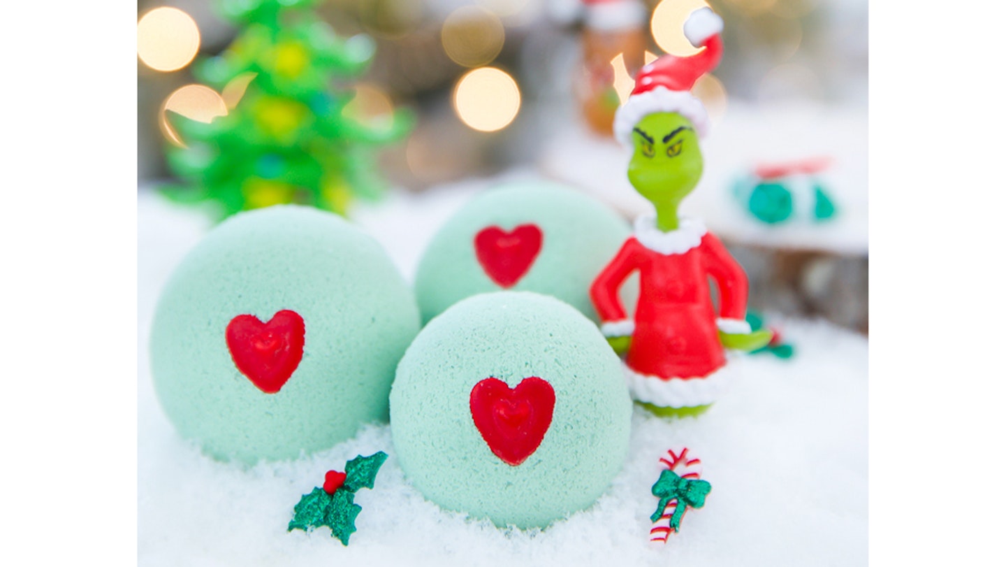 grinch bathbomb DIY