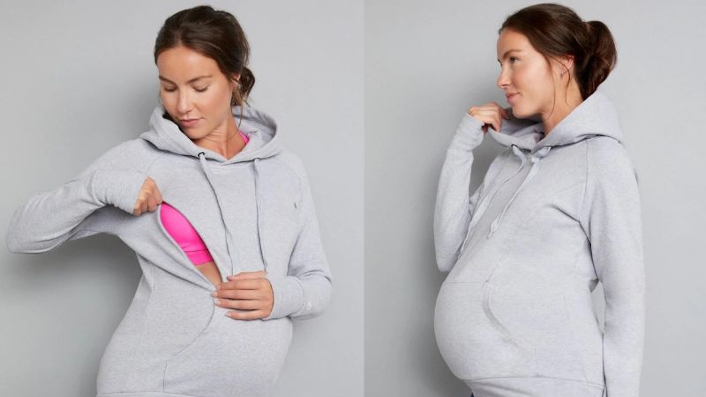 natal active maternity hoodie