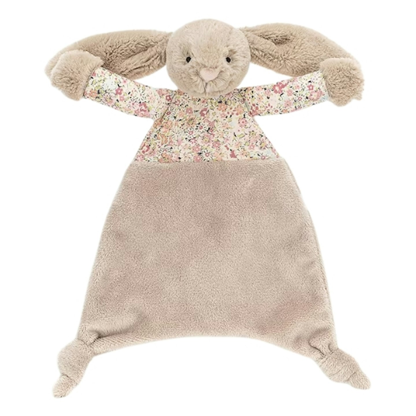 Beige Jellycat Blossom Bunny Comforter