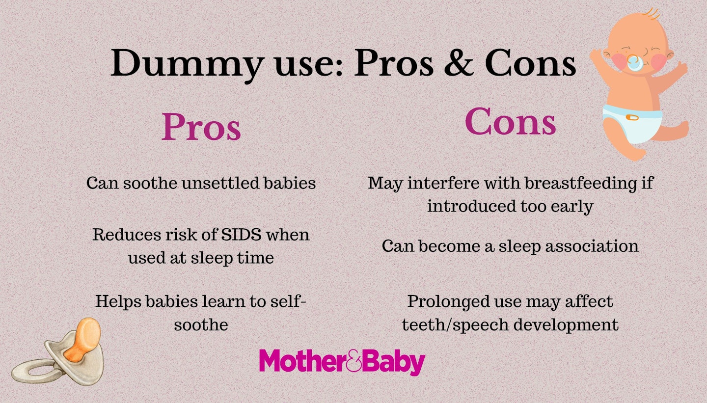 A table of pros and cons of using dummy