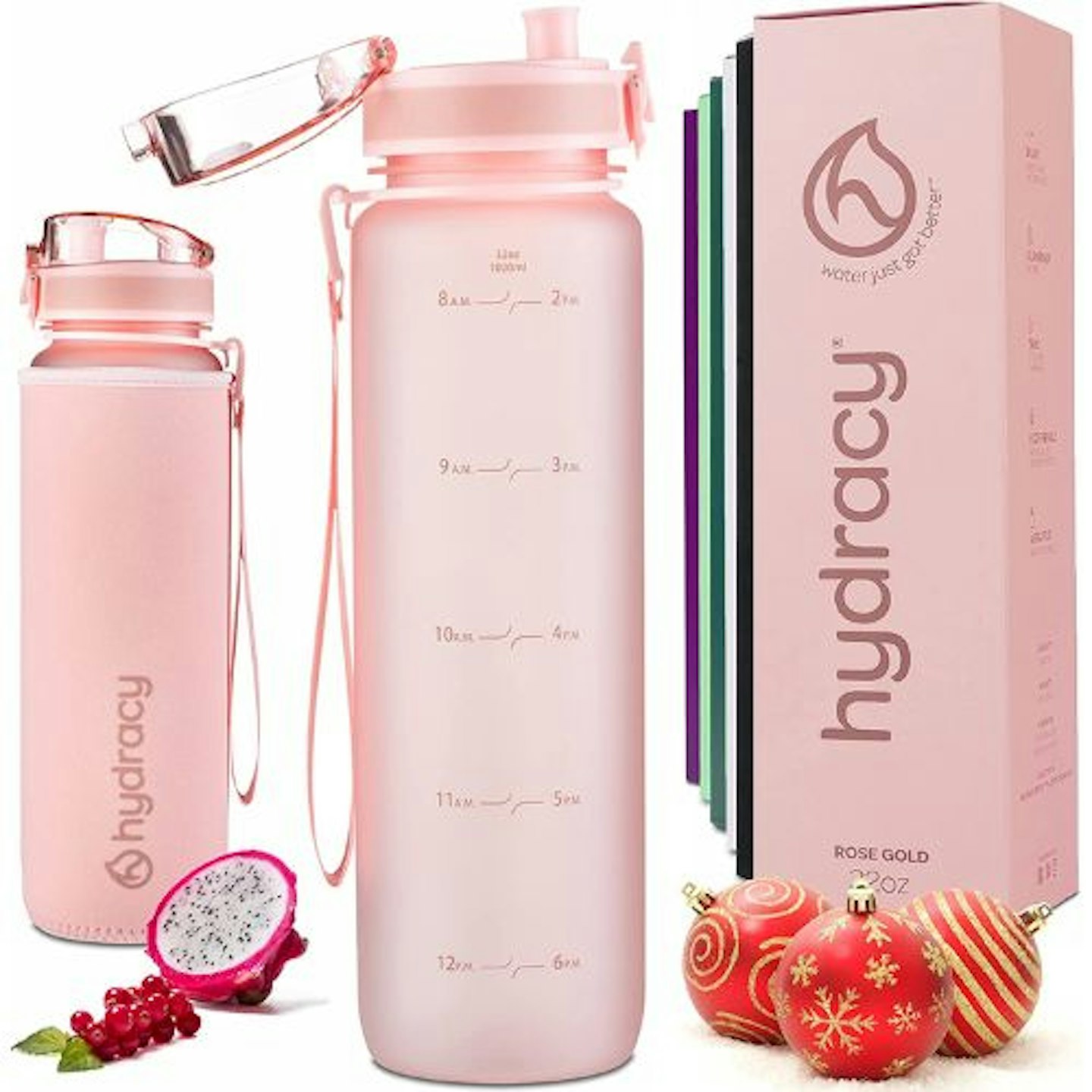 Hydracy Water Bottle with Time Marker