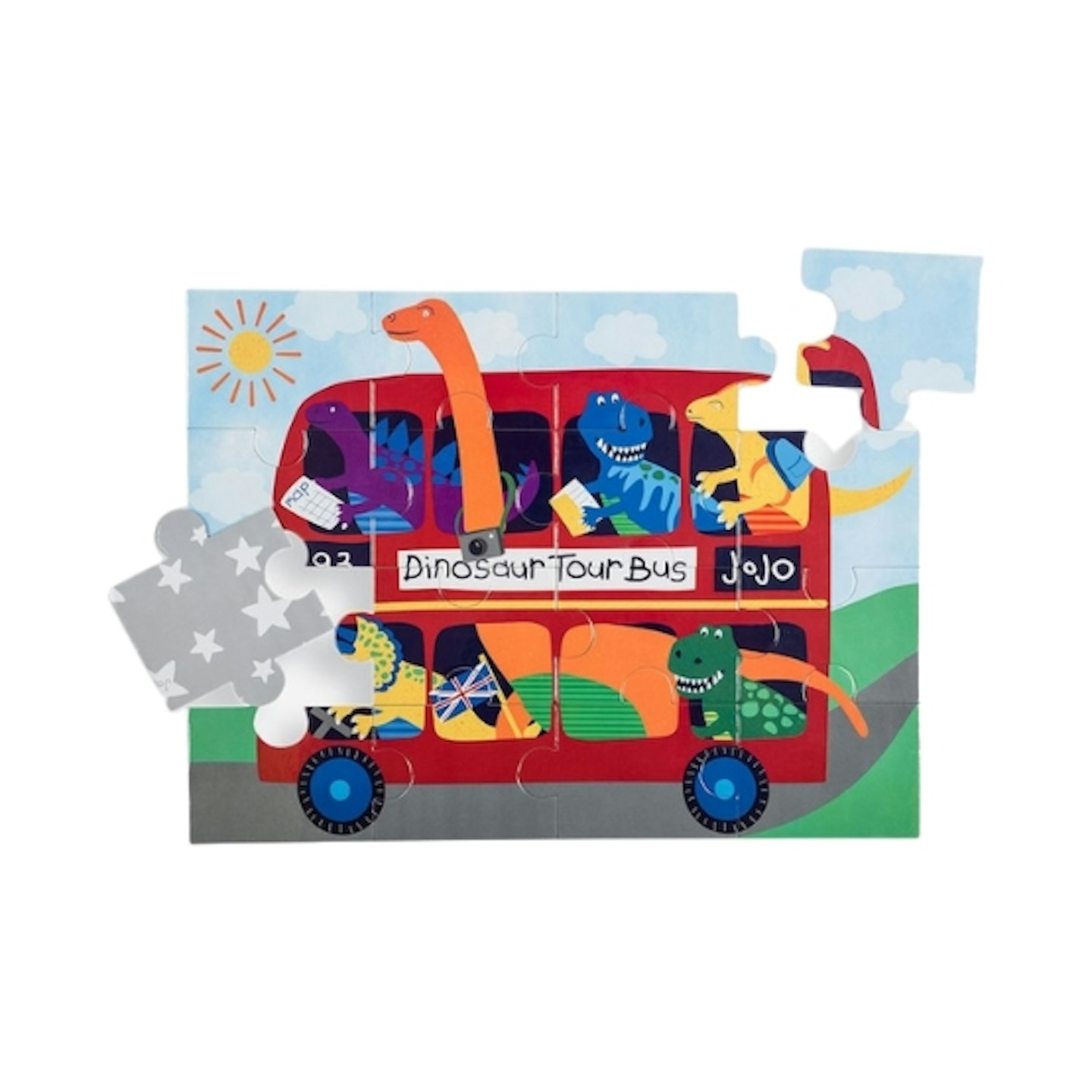 London Dinosaur Bus Jigsaw Puzzle