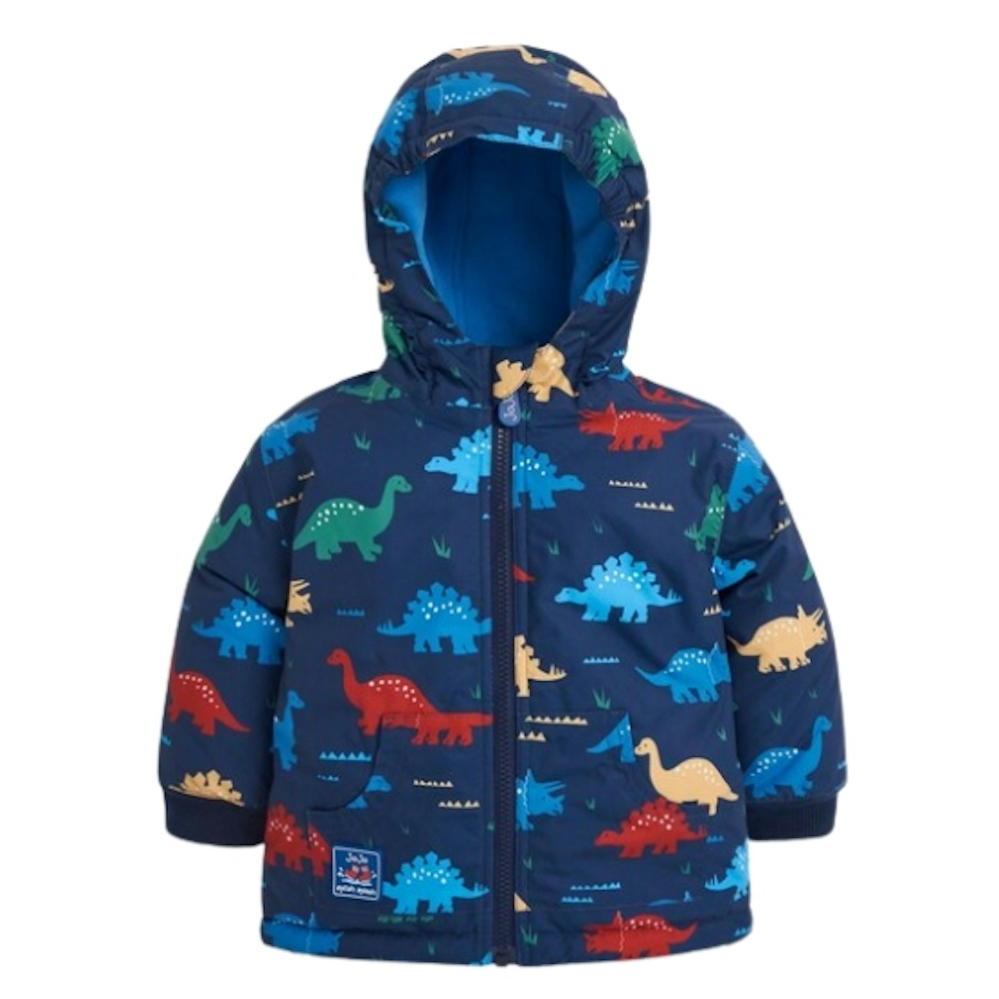 Navy Dinosaur Reversible Fleece Lined Jacket