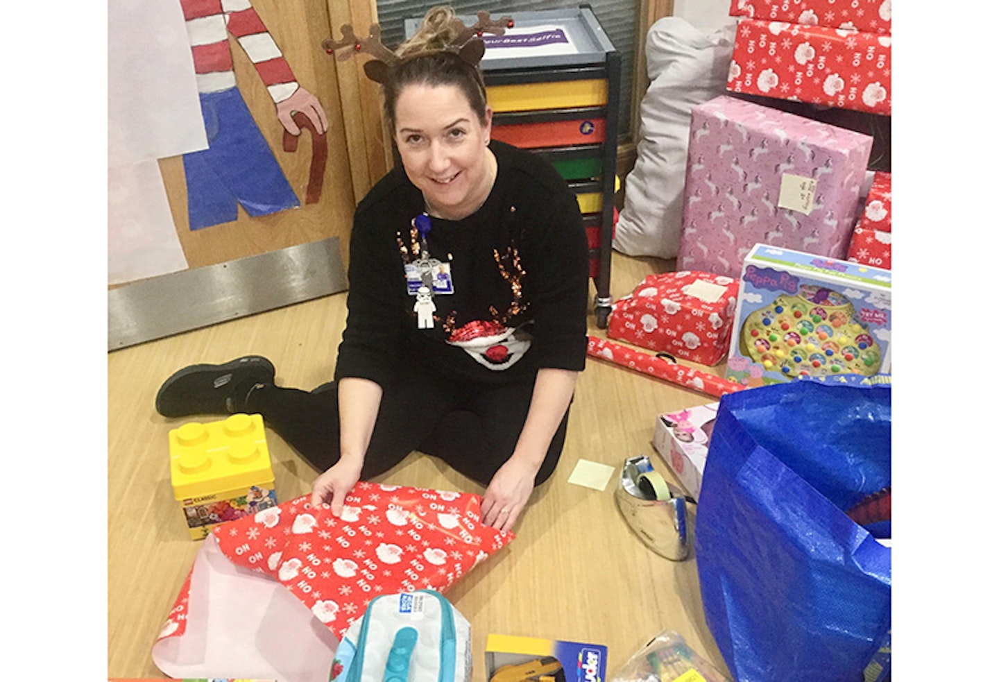 Sal Christmas wrapping