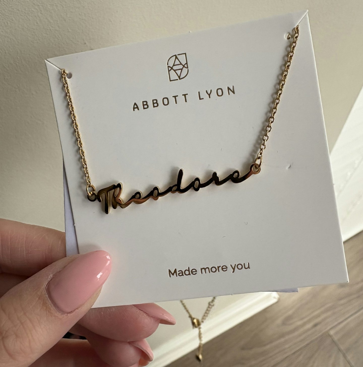 Signature name necklace