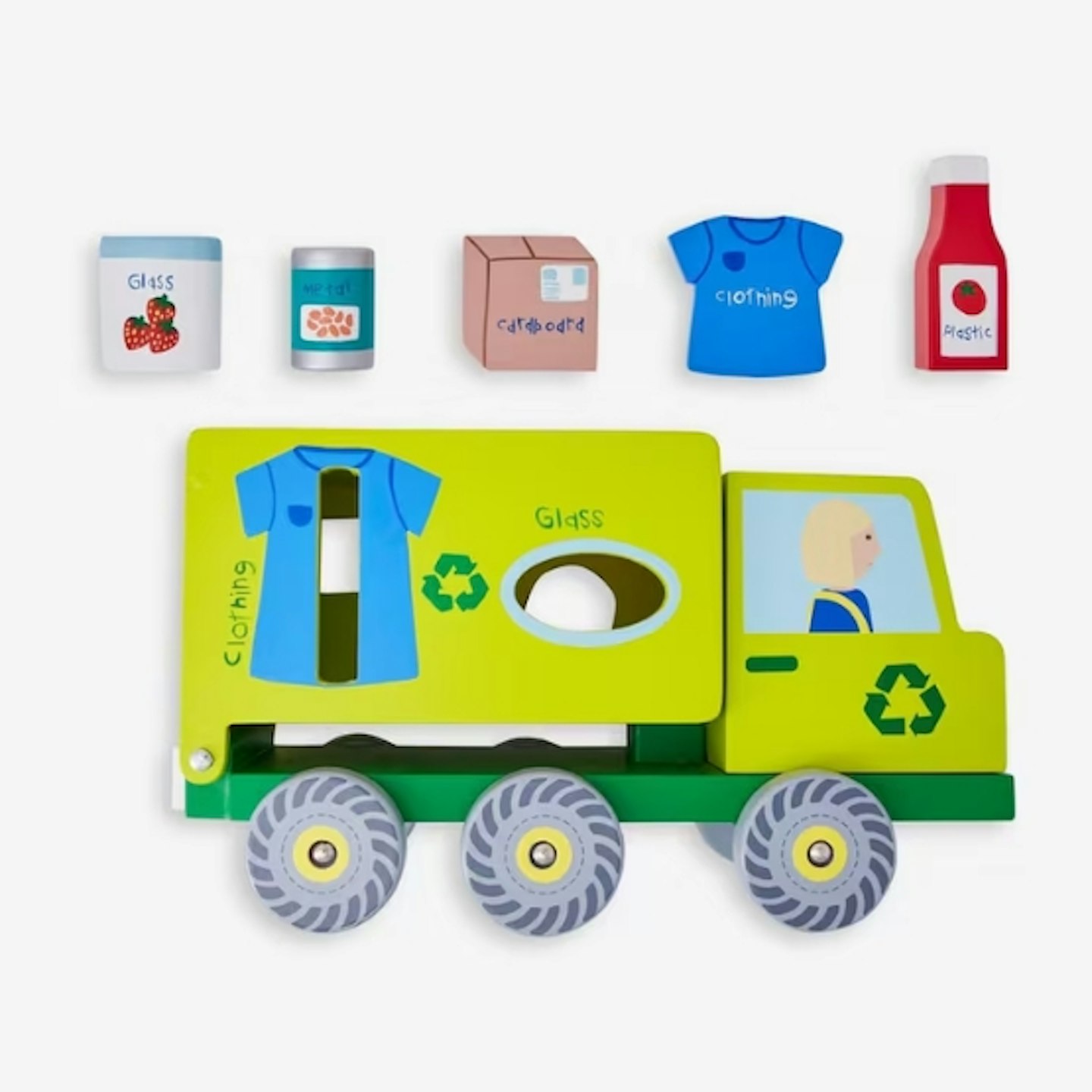 Wooden Recycling Truck Sorter