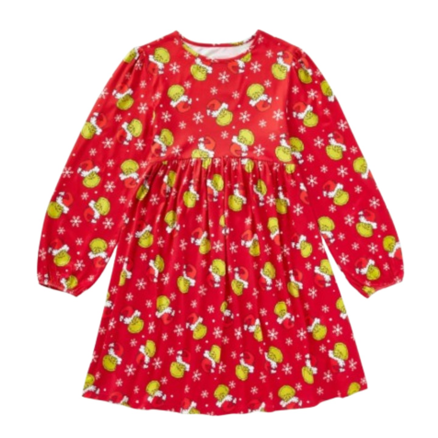 Grinch red Christmas dress