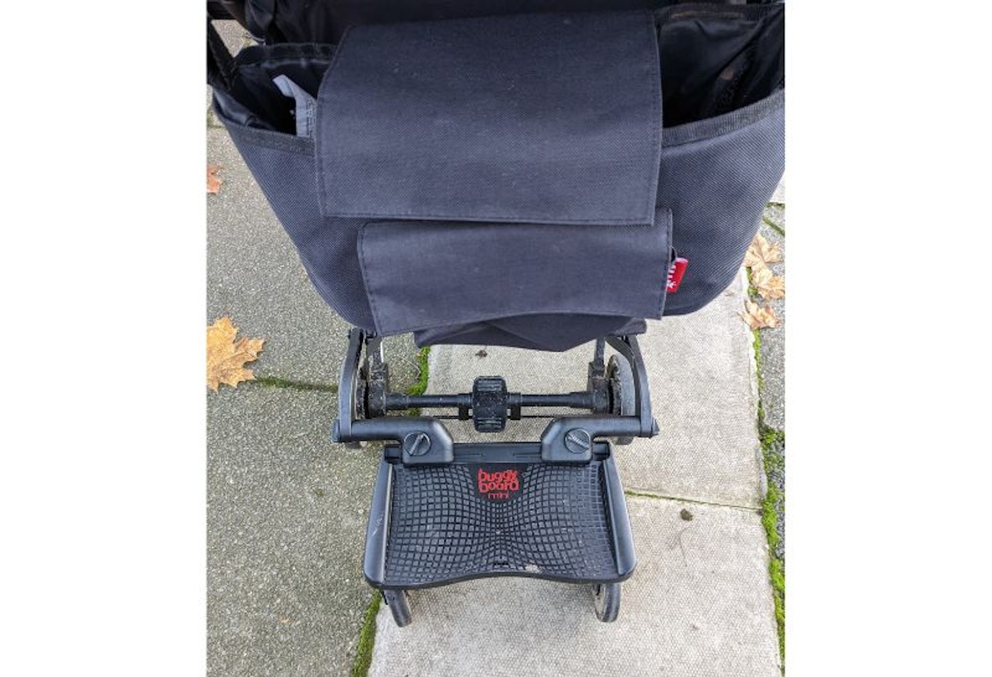 lascal mini buggyboard attached to pushchair
