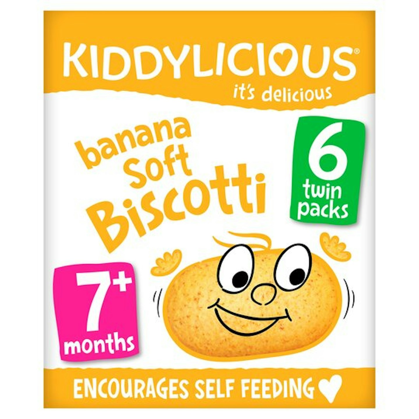 Kiddylicious Banana Soft Biscotti 6X20g