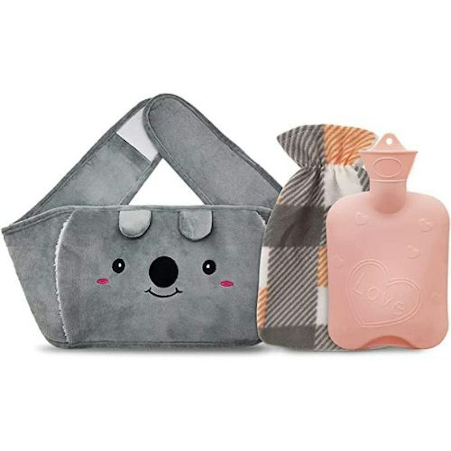 Kids Hot Water Bottle with Novelty Plush Super Soft Cover