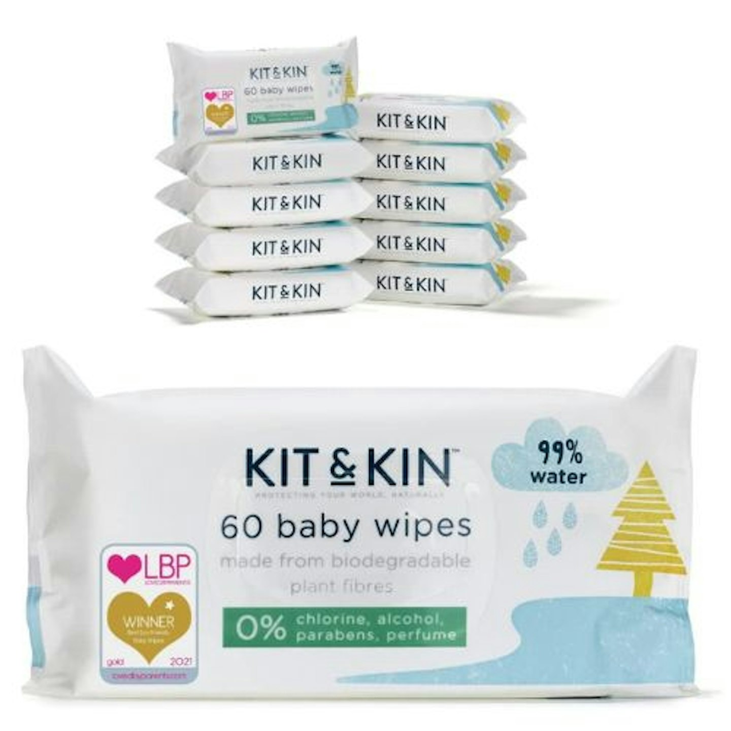 Kit + Kin Biodegradable Baby Wipes